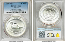 Estados Unidos Matte "Jugador" 5 Pesos 1998-Mo MS66 PCGS, Mexico City mint, KM622. Mintage: 2,000.

HID09801242017

© 2020 Heritage Auctions | All...