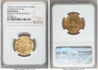 Gelderland. Arnold Van Egmond gold Goldgulden ND (1423-1472) AU Details (Removed From Jewelry) NGC, Fr-56, Delm-604. 3.31gm. Includes dealer tag. 

...