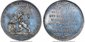 "Battle of Doggersbank" silver Medal 1781-Dated MS63 Prooflike NGC, Betts-590. 26mm. By Laghman. VII HOLL: TEGEN IX ENGEL : SCHEEP : VICTOR : BEVO : R...