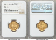 Republic gold 20 Zlotych 1925-(w) MS64 NGC, Warsaw mint, KM-Y33. One year type. 

HID09801242017

© 2020 Heritage Auctions | All Rights Reserved