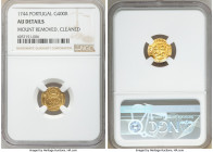 João V gold 400 Reis 1744 AU Details (Mount Removed, Cleaned) NGC, Lisbon mint, KM201.

HID09801242017

© 2020 Heritage Auctions | All Rights Rese...