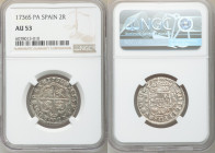 Philip V 2 Reales 1736 S-PA AU53 NGC, Seville mint, KM355.

HID09801242017

© 2020 Heritage Auctions | All Rights Reserved