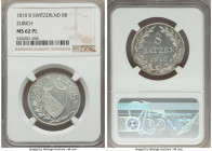 Zurich. Canton 8 Batzen 1810-B MS62 Prooflike NGC, KM184. Blast white untoned with deep watery fields and light hairlines. 

HID09801242017

© 202...
