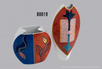 Konv. 2 Rosenthal Porzellan Vasen, dabei Enigma, Künstler Fischer Treyden, H 32 cm und Künstler Jan van der Vaart, H 20 cm sehr guter bis neuwertiger ...