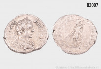 Caracalla (198-217), Denar, 206, Rom, Rs. Mars nach links stehend, 3,62 g, 19 mm, RIC 83a; Coh. 424, fast sehr schön