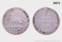 Hannover, Wilhelm IV. (1830-1837), 16 Gute Groschen Feinsilber 1832 A, 11,69 g, 30 mm, AKS 66, J. 33c, ex Münz Zentrum Rheinland, Auktion 142, Nr. 457...
