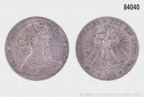Frankfurt, Vereinstaler 1859, 18,37 g, 33 mm, AKS 8, J. 41, kleiner Randfehler, fast sehr schön/sehr schön.
