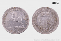 Braunschweig-Calenberg-Hannover, Ernst August (1679-1698, seit 1662 Bischof von Osnabrück), 2/3 Taler 1691, Clausthal, 12,92 g, 36 mm, Welter 1980, se...