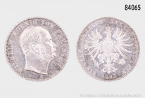 Preußen, Wilhelm I. (1861-1888), Taler 1865 A, 18,49 g, 33 mm, AKS 99, J. 96, winzige Randfehler und Kratzer, vorzüglich