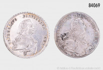 Brandenburg-Preußen, Friedrich II. (1740-1786), Konv. 1/2 Taler 1750 A und 1752 B (Rand teilweise bearbeitet?), Schön 111, Olding 13, teilweise Kratze...
