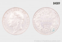Nassau, Adolph (1839-1866), Vereinstaler 1864, Regierungsjubiläum, 18,51 g, 33 mm, AKS 77, J. 63, Thun 238, fast vorzüglich