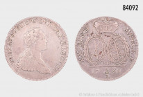 Sachsen-Albertinische Linie, Friedrich August III. (1763-1806), 2/3 Taler 1768 EDC, 13,87 g, 34 mm, Schön 220, sehr schön