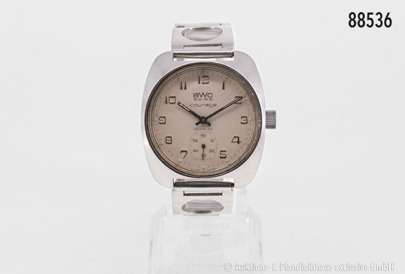 BWC Swiss Courage, HAU, Handaufzug Vintage, D ca. 36 mm, n.A.d.E. funktionstücht...