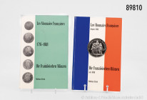 Frankreich, 4 Bände, Barbara Ernst, Die Französischen Münzen seit 1848, dies., Die Französischen Münzen 1795-1848, Hans Meyer, Katalog der Französisch...