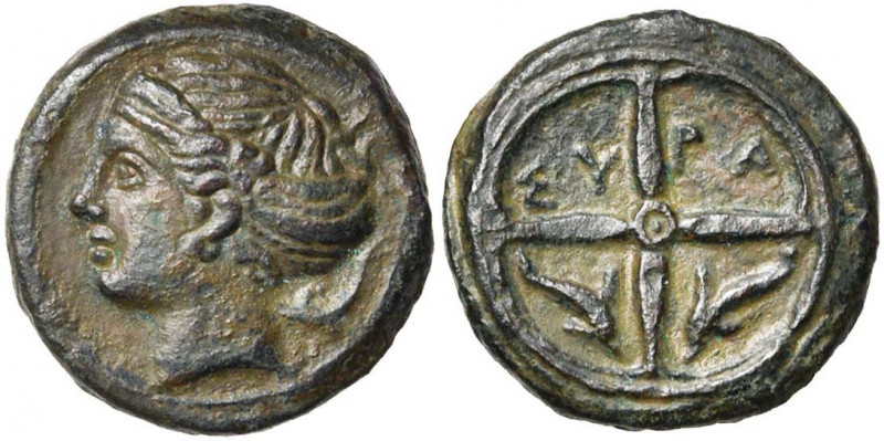 SICILE, SYRACUSE, Dionysios Ier (406-367), hémilitre, vers 405 av. J.-C. D/ T. d...