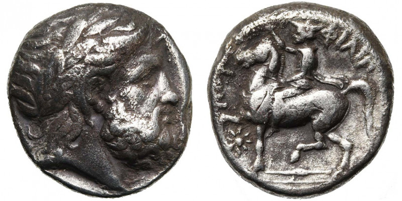 ROYAUME DE MACEDOINE, Philippe II (359-336), AR tétradrachme, 354-349 av. J.-C.,...