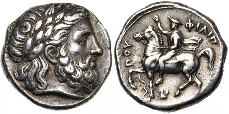 ROYAUME DE MACEDOINE, Philippe II (359-336), AR tétradrachme, 354-349 av. J.-C.,...