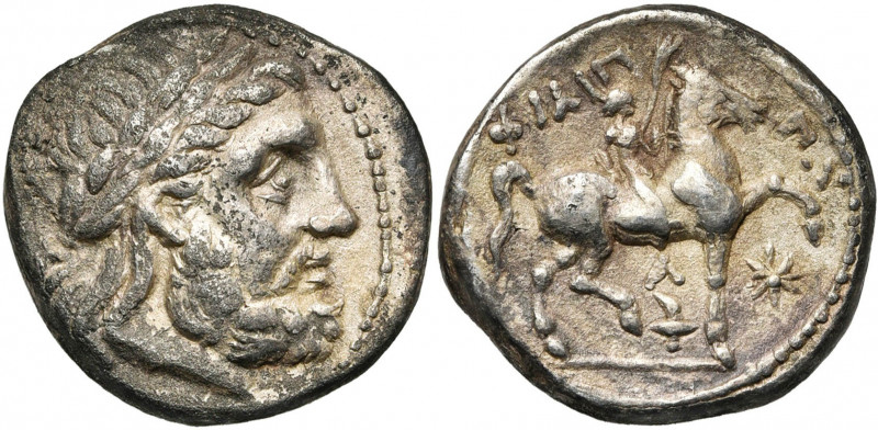 ROYAUME DE MACEDOINE, Philippe II (359-336), AR tétradrachme, 315-295 av. J.-C.,...
