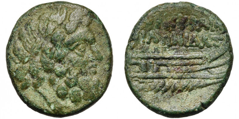 ILES D''EPIRE, CORCYRE, AE bronze, 229-48 av. J.-C. D/ T. l. de Poséidon à d., u...