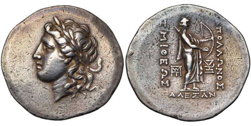 TROADE, ALEXANDREIA, AR tétradrachme, vers 165 av. J.-C. D/ T. l. d''Apollon à g...