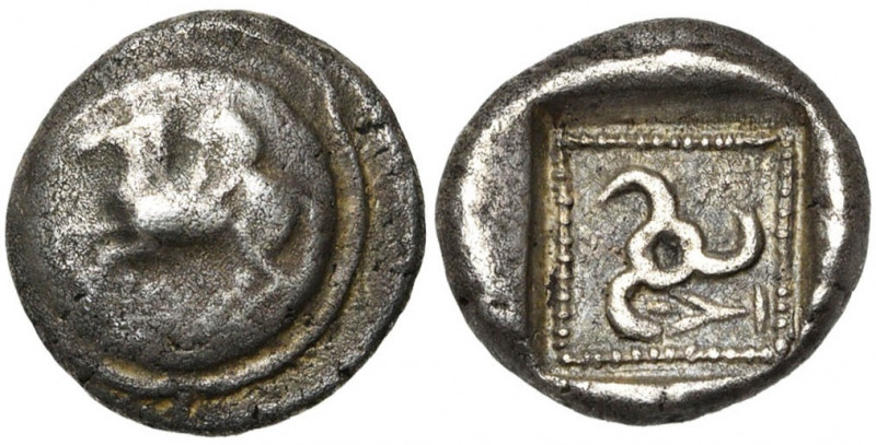 DYNASTES DE LYCIE, dynaste incertain, AR tétrobole, 5e s. av. J.-C. D/ Pégase à ...
