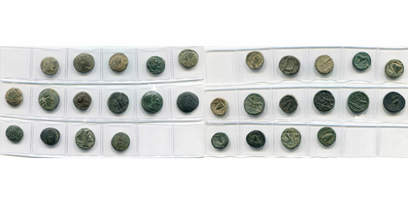 ROYAUME DE MACEDOINE, lot de 15 bronzes: Alexandre III, T. d''Héraclès/Aigle, T....