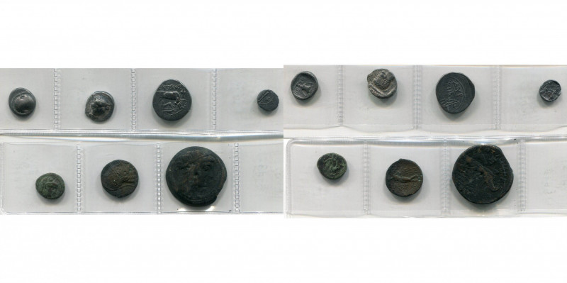 lot de 7 p.: Béotie, Thèbes, hémidrachme, Bouclier/Cratère; Phocide, Ligue phoci...