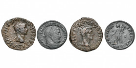 ESPAGNE, TARRACO, Tibère (14-37), AE bronze, après 15. D/ TI CAESAR DIVI AVG F AVGVSTVS T. l. à d. R/ DIVVS AVGVSTVS PATER C T T T. r. d''Auguste divi...