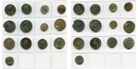 AE lot de 13 bronzes: Mésie, Viminacium, Gordien III, R/ Mésie, Varbanov 122; Philippe Ier, R/ Mésie, Varbanov 130; Ionie, Samos, Trajan Dèce, R/ Tych...