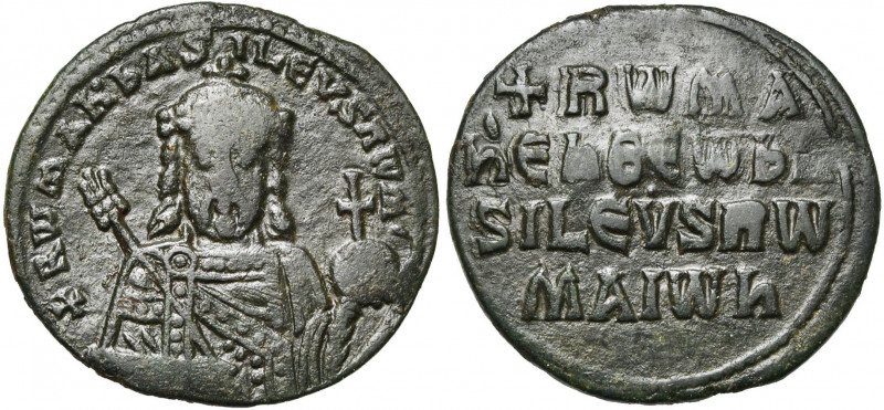 Romain Ier Lécapène (920-944), AE follis, 931-944, Constantinople. D/ B. cour. d...