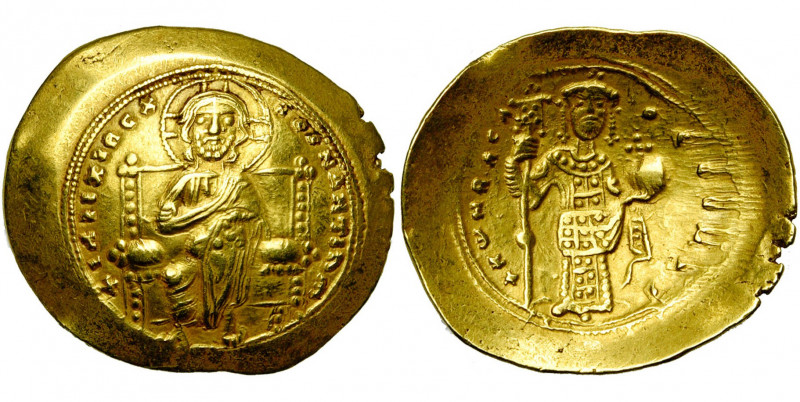 Constantin X Doukas (1059-1067), AV histamenon, Constantinople. D/ Le Christ trô...
