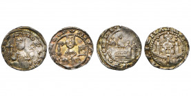 ALLEMAGNE, lot de 2 p.: Aix-la-Chapelle, Frédéric Ier Barberousse, denier (Men. 34, Beau à Très Beau); Cologne, Philippe de Heinsberg (1167-1191), den...