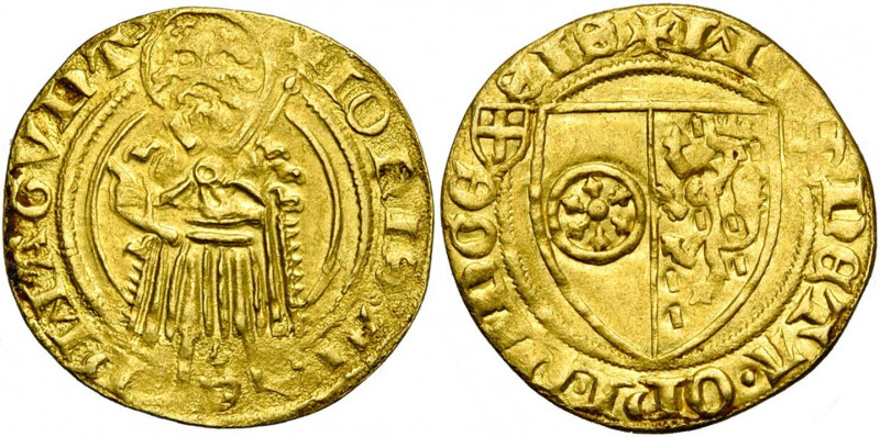 ALLEMAGNE, MAYENCE, Archevêché, Johann II von Nassau (1397-1419), AV florin d''o...