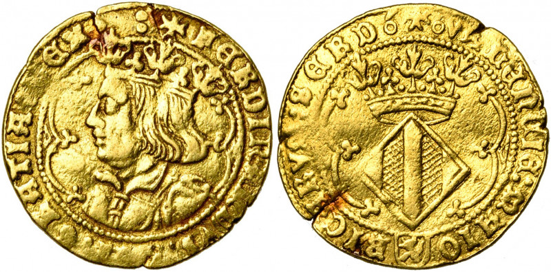 ESPAGNE, CATALOGNE ET ARAGON, Ferdinand II (1479-1516), AV double ducat, s.d., V...