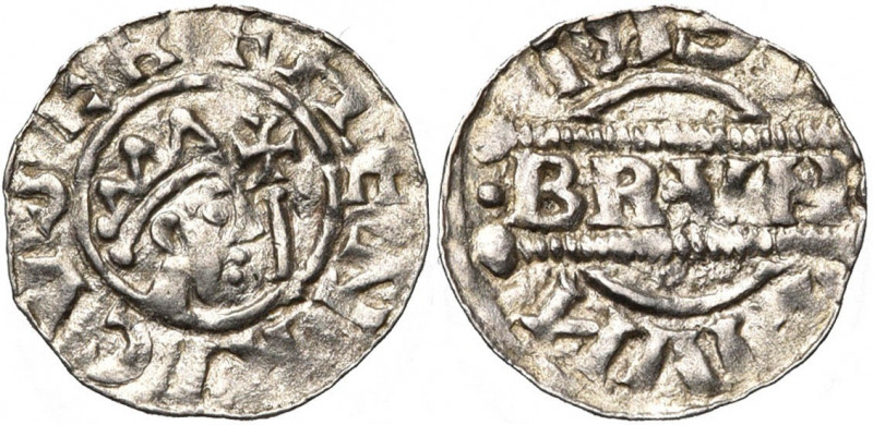 NEDERLAND, FRIESLAND, Graafschap, Bruno III (1050-1057), AR denarius, Leeuwarden...
