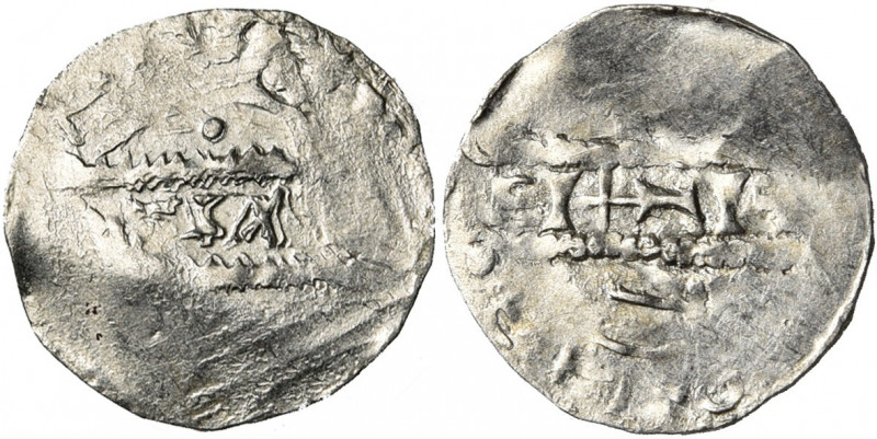 NEDERLAND, AR denarius. Imitatie van het Fries type van Bruno III (1050-1057), m...