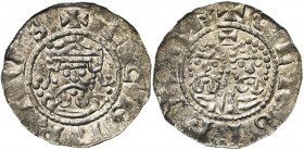 NEDERLAND, FRIESLAND, Graafschap, Egbert II (1068-1090), AR denarius, 1068-1077 (?), Garrelsweer. Vz/ + ECBERTVS Gekroond bb. v.v. Kz/ + GEROIEVVRE Bb...