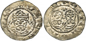 NEDERLAND, FRIESLAND, Graafschap, Egbert II (1068-1090), AR denarius, 1068-1077 (?), Leeuwarden. Vz/ + VECBERTVS Gekroond bb. v.v. Kz/ + LINVVΛRTV Bb....
