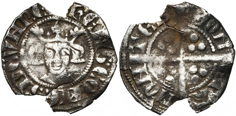 NEDERLAND, KUINRE, Hendrik III (ca 1290-1318), AR sterling. Imitatie van de ster...