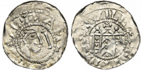 NEDERLAND, AR denarius, ca 1050, Villa Evithe (regio Utrecht). Vz/ + ACTVS PAVL Hoofd n. r. met kruisscepter. Kz/ + VILLA• EVITHE Kerkgebouw. Dan. 1...
