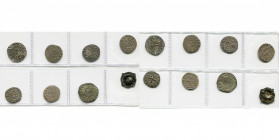 SUISSE, LAUSANNE, Evêché, lot de 8 p.: denier au temple, milieu du 12e s. (1), 13e-14e s. (5); Georges de Saluces (1440-1461), trésel; Zofingen, bract...