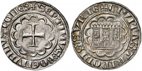 COMTE DE TRIPOLI, Bohémond VII (1275-1287), AR gros. D/ + SEPTIMVS BOEMVNDVS COMES Croix pattée dans un polylobe. R/ + CIVITAS TRIPOLIS SVRIE Donjon à...