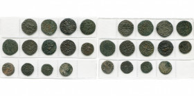ARMENIE, Royaume, Hetoum Ier (1226-1270), lot de 13 p.: tank (8), Etoile dans le champ g./Croix cantonnée de deux étoiles et deux feuilles; Pas de sym...
