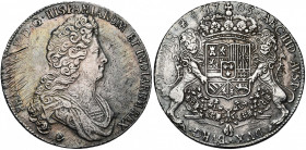 BRABANT, Duché, Philippe V (1700-1712), AR ducaton, 1703, Anvers. Premier type. Au buste antique. D/ B. cuirassé à d., coiffé d''une perruque, à la fr...