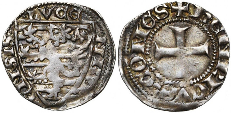 LUXEMBOURG, Comté, Henri VII (1288-1309), AR denier, s.d., Luxembourg. D/ + HENR...
