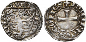 LUXEMBOURG, Comté, Henri VII (1288-1309), AR denier, s.d., Luxembourg. D/ + HENRICVS COMES Petite croix pattée. R/ LVCE-NBVRG-ENSIS Ecu luxembourgeoi...