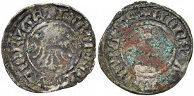 LUXEMBOURG, Comté, Charles Ier (1346-1353), roi de Bohême et roi des Romains (Charles IV), billon douzième de gros, Luxembourg. D/ + KAROL'' ROM-ANOR...