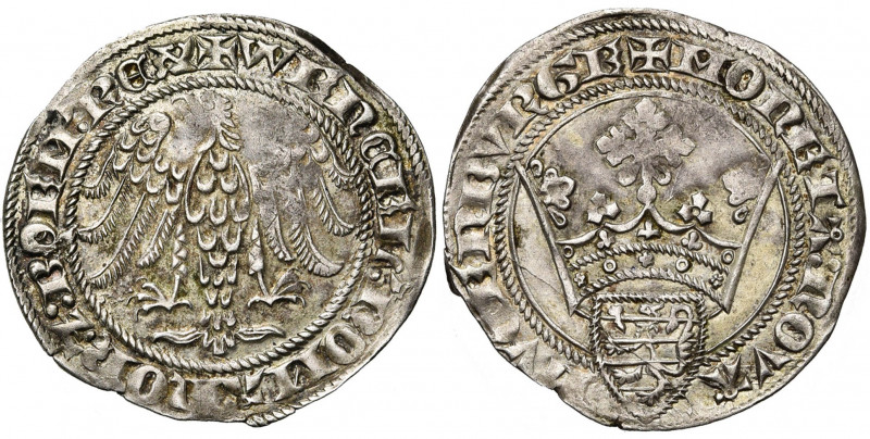 LUXEMBOURG, Duché, Wenceslas II (1383-1388), AR gans, s.d. (1384-1388), Luxembou...