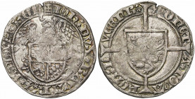 LUXEMBOURG, Duché, Jean de Bavière et Elisabeth de Görlitz, engagistes (1419-1425), AR beyersgroschen, 1419-1424, Luxembourg. D/ + IOH'' DVX BAVAR'' Z...
