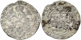 LUXEMBOURG, Duché, Philippe IV (1621-1665), billon sou de Luxembourg, 1632. D/ Croix de Bourgogne couronnée, accostée de la date. R/ Ecu de Luxembourg...